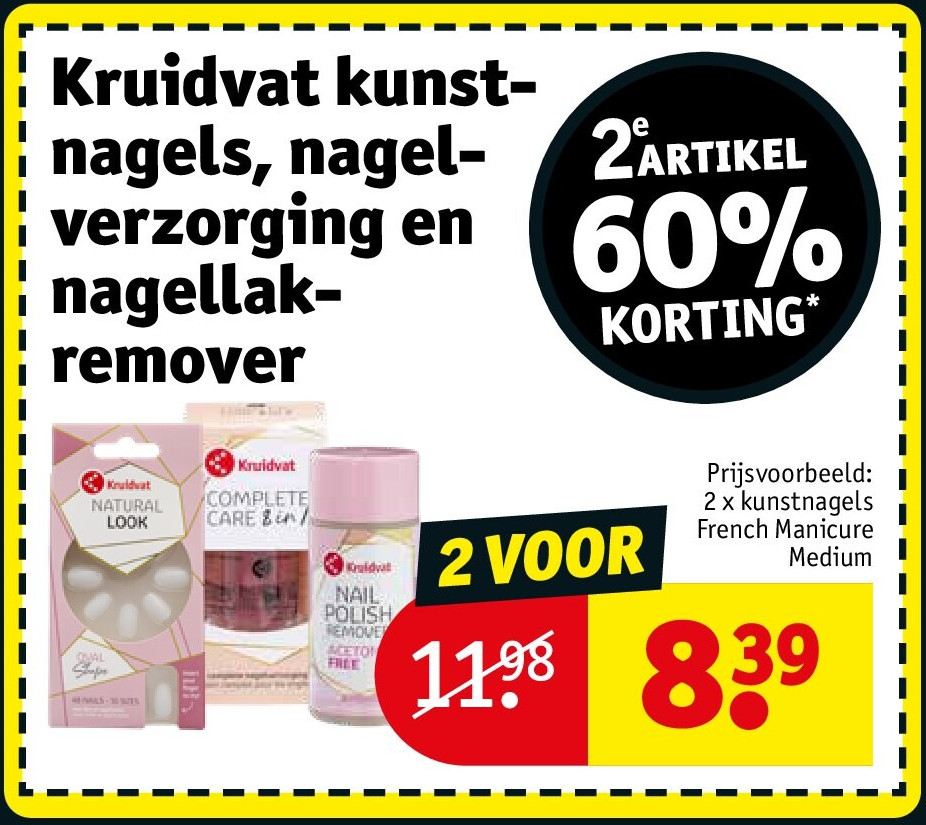 Kruidvat kunstnagels, nagelverzorging en nagellakremover