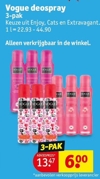 Vogue deospray