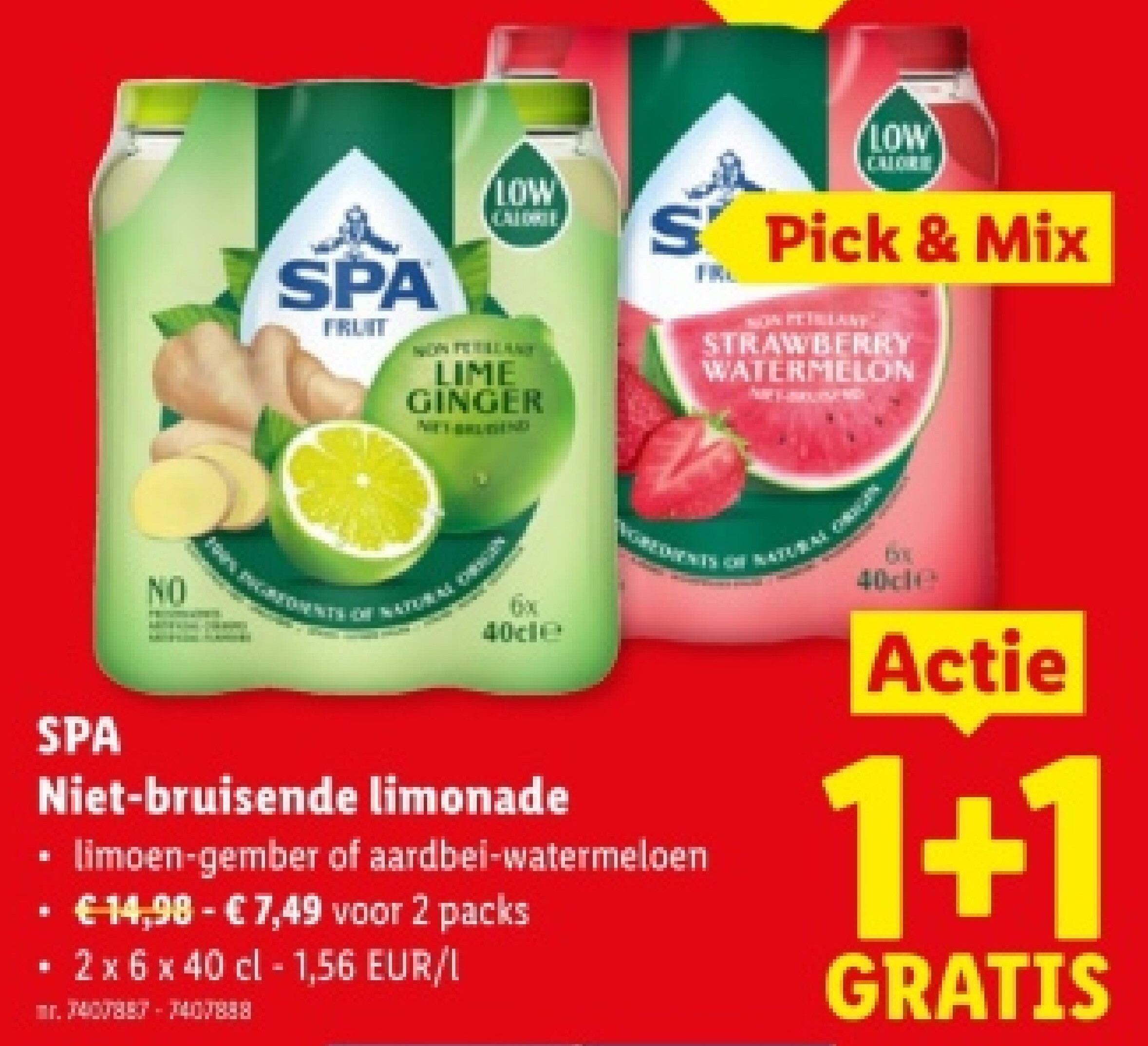 Niet-bruisende limonade