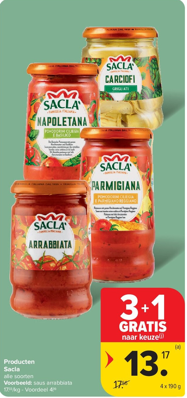 Producten Sacla