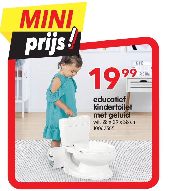 educatief kindertoilet met geluid