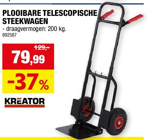 PLOOIBARE TELESCOPISCHE STEEKWAGEN