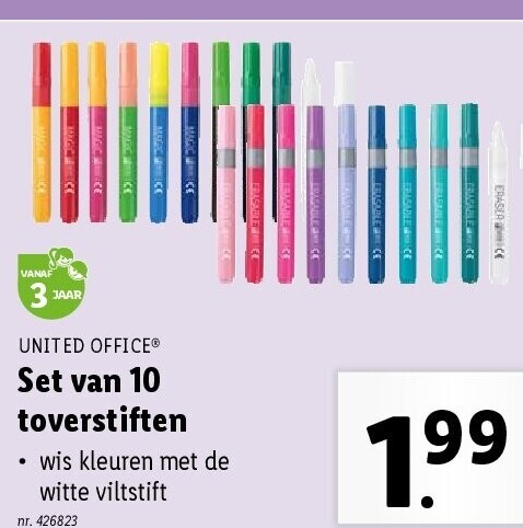 Set van 10 toverstiften