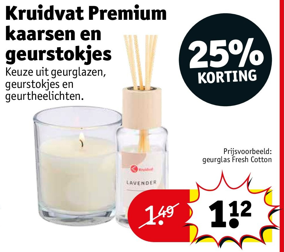 Kruidvat Premium kaarsen en geurstokjes