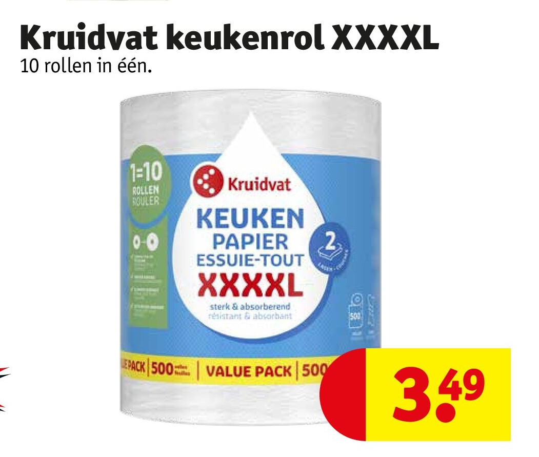 Kruidvat keukenrol XXXXL