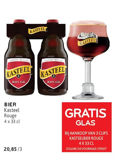 BIER Kasteel Rouge 4 x 33 cl