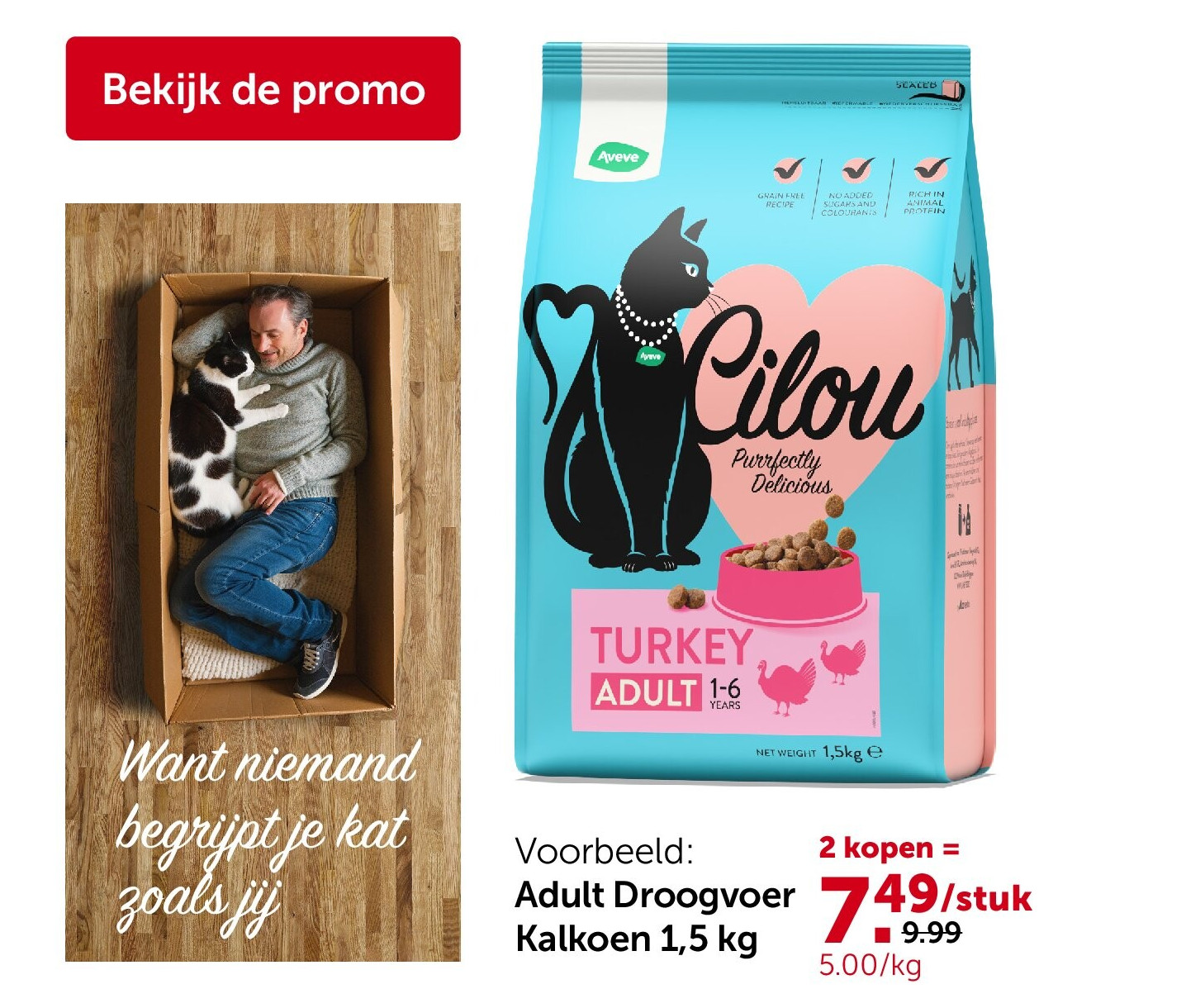 Adult Droogvoer Kalkoen 1,5 kg