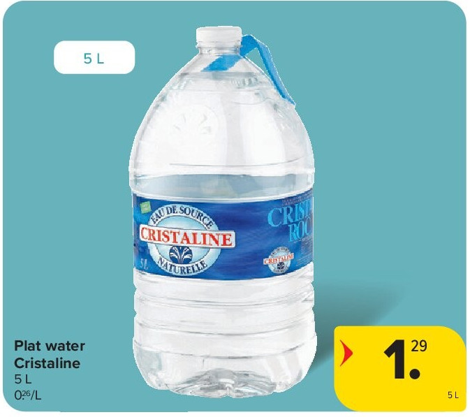 Plat water Cristaline