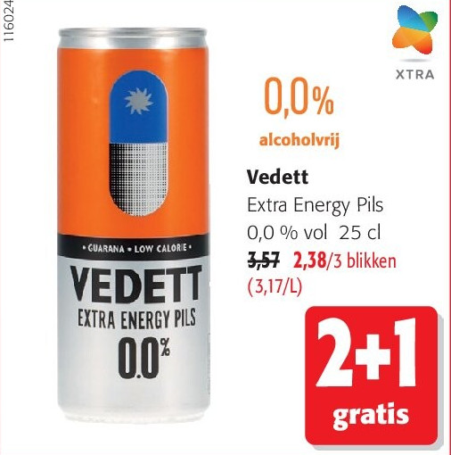 Vedett Extra Energy Pils 0,0 % vol 25 cl