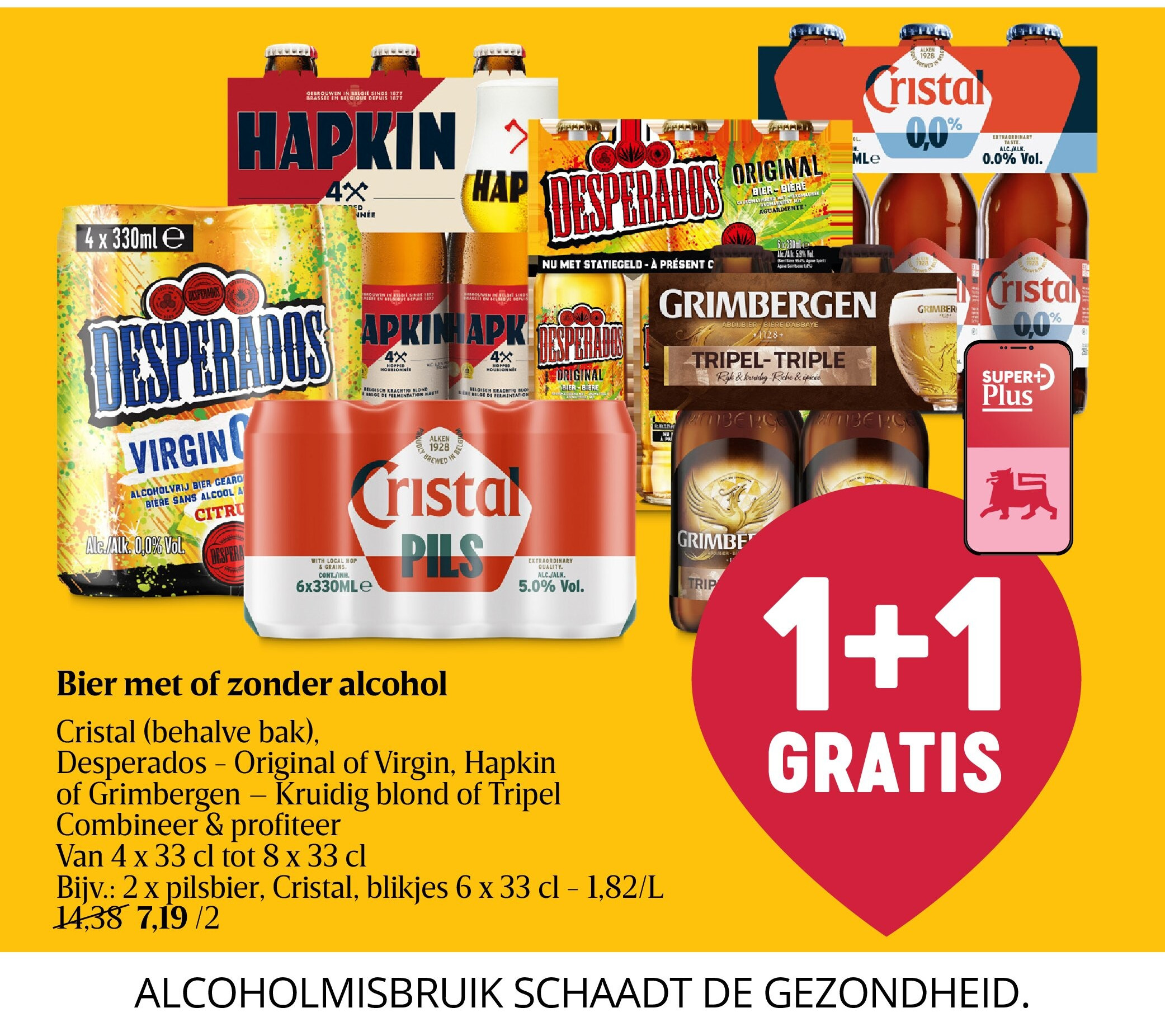 Bier met of zonder alcohol