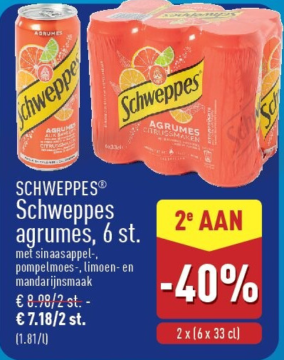 Schweppes agrumes, 6st.