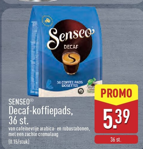 Decaf-koffiepads, 36st.