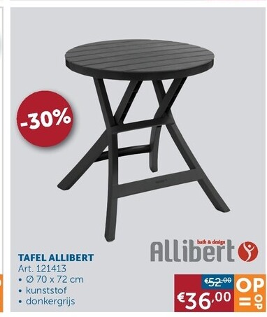 TAFEL ALLIBERT