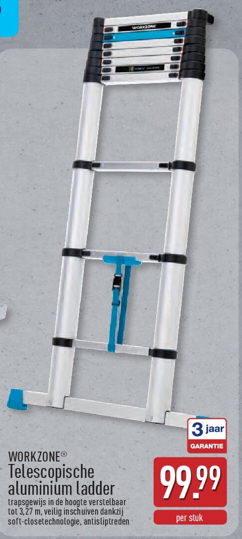 Telescopische aluminium ladder