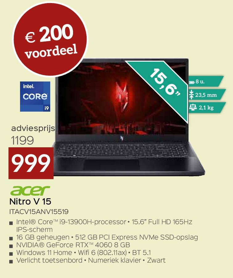 Acer Nitro V 15 ITACV15ANV15519