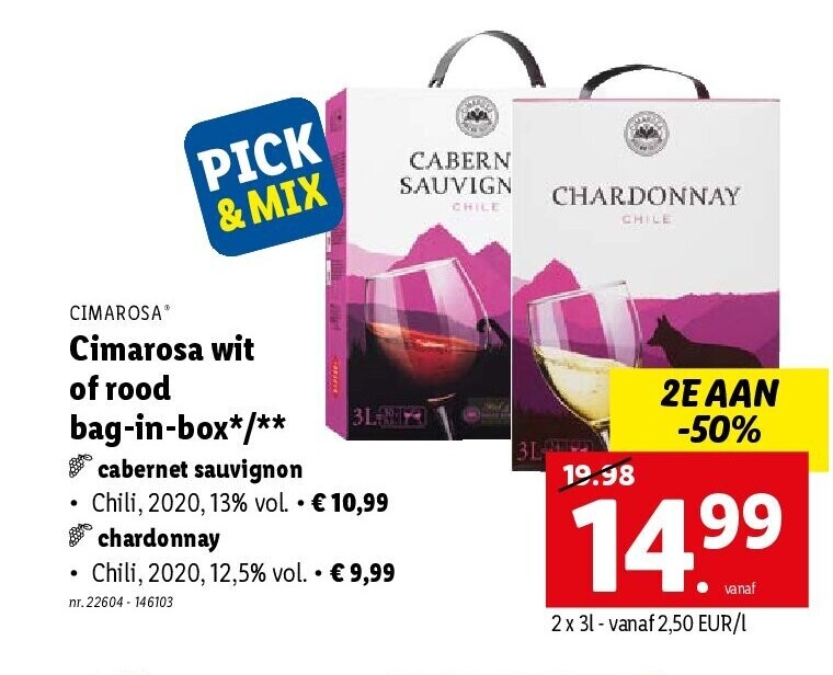 Cimarosa wit of rood