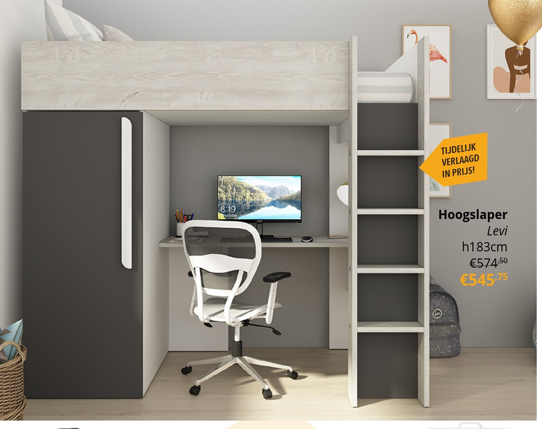 Hoogslaper Levi h183cm