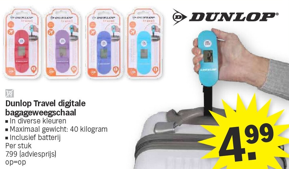 Dunlop Travel digitale bagageweegschaal