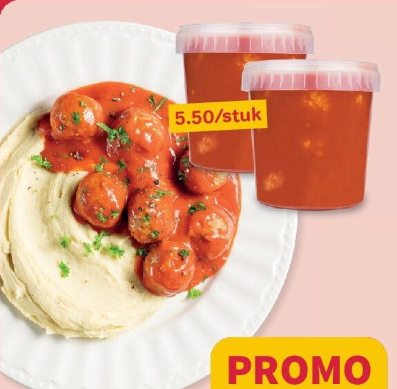 Gehaktballetjes in tomatensaus