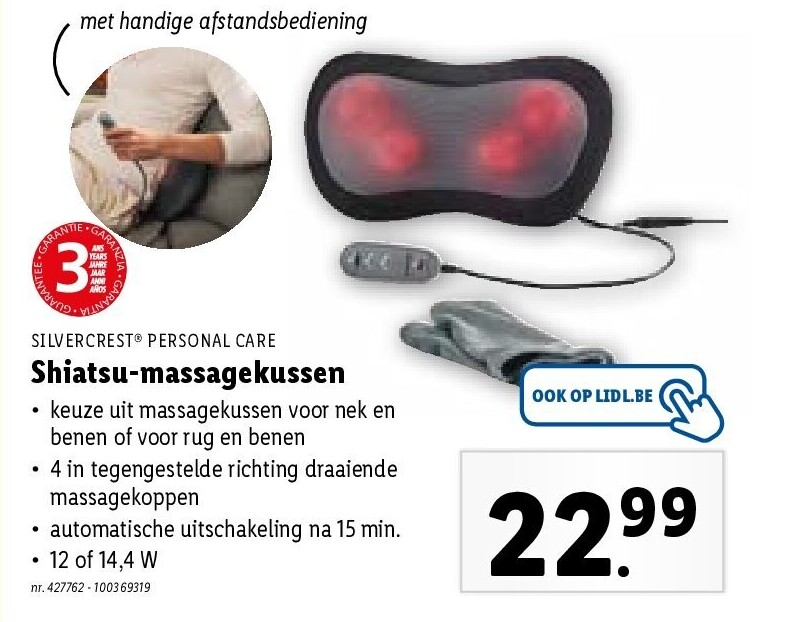 Shiatsu-massagekussen