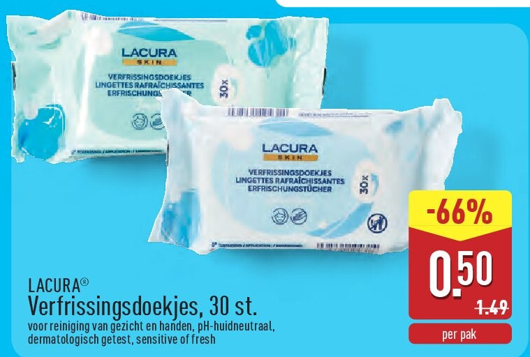 Verfrissingsdoekjes, 30st.