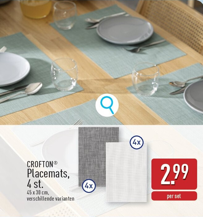 Placemats, 4st.