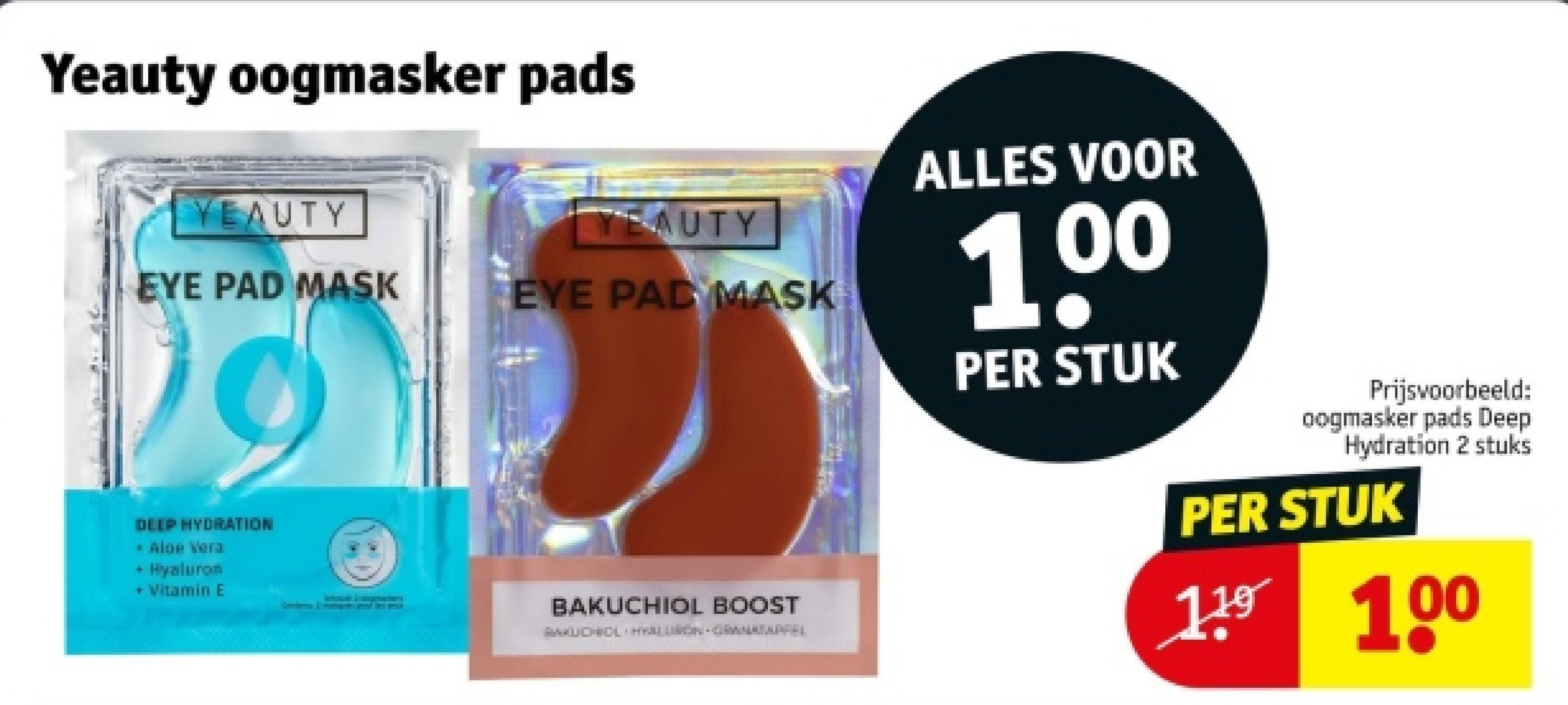 oogmasker pads Deep Hydration 2 stuks