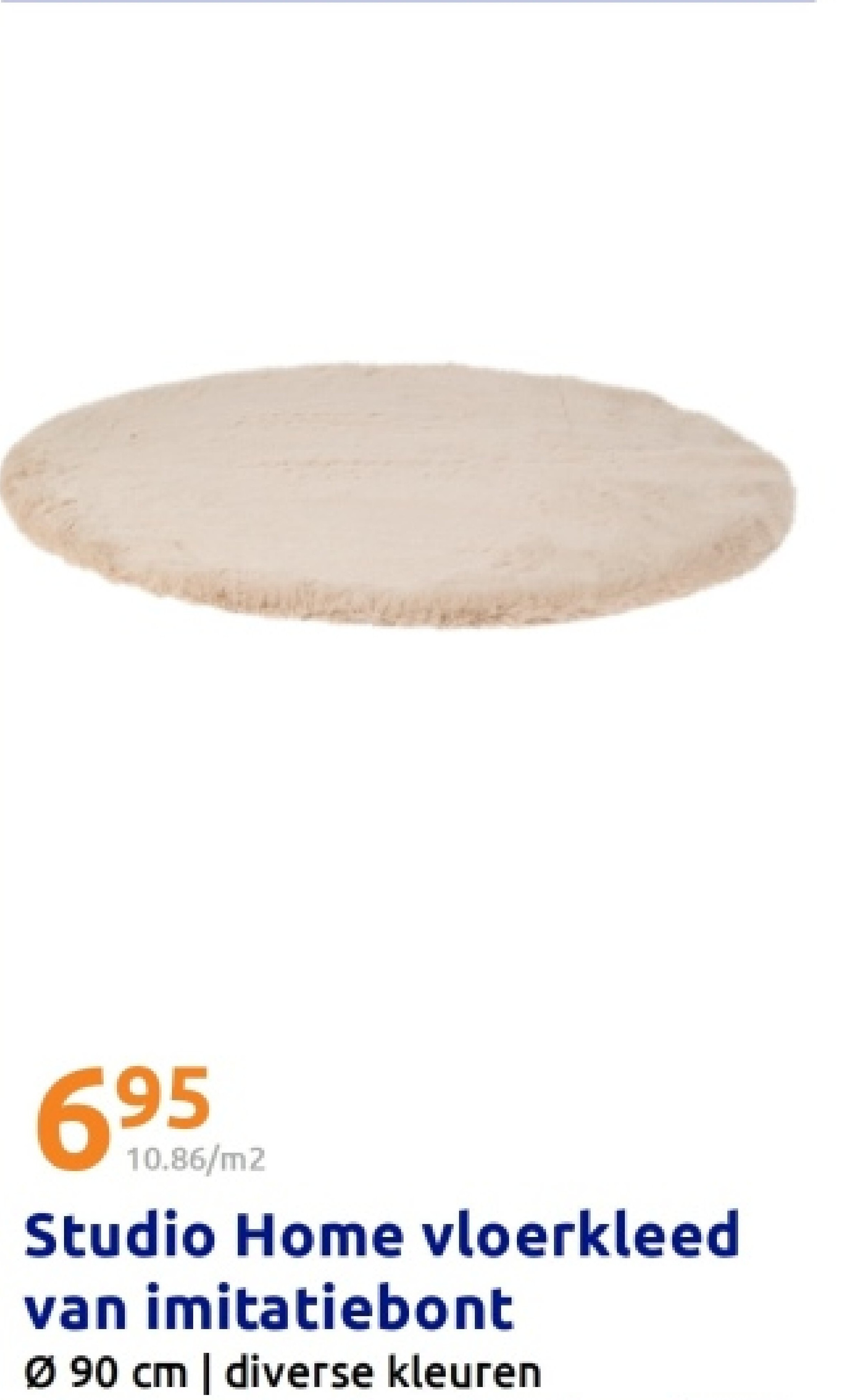 Studio Home vloerkleed van imitatiebont
