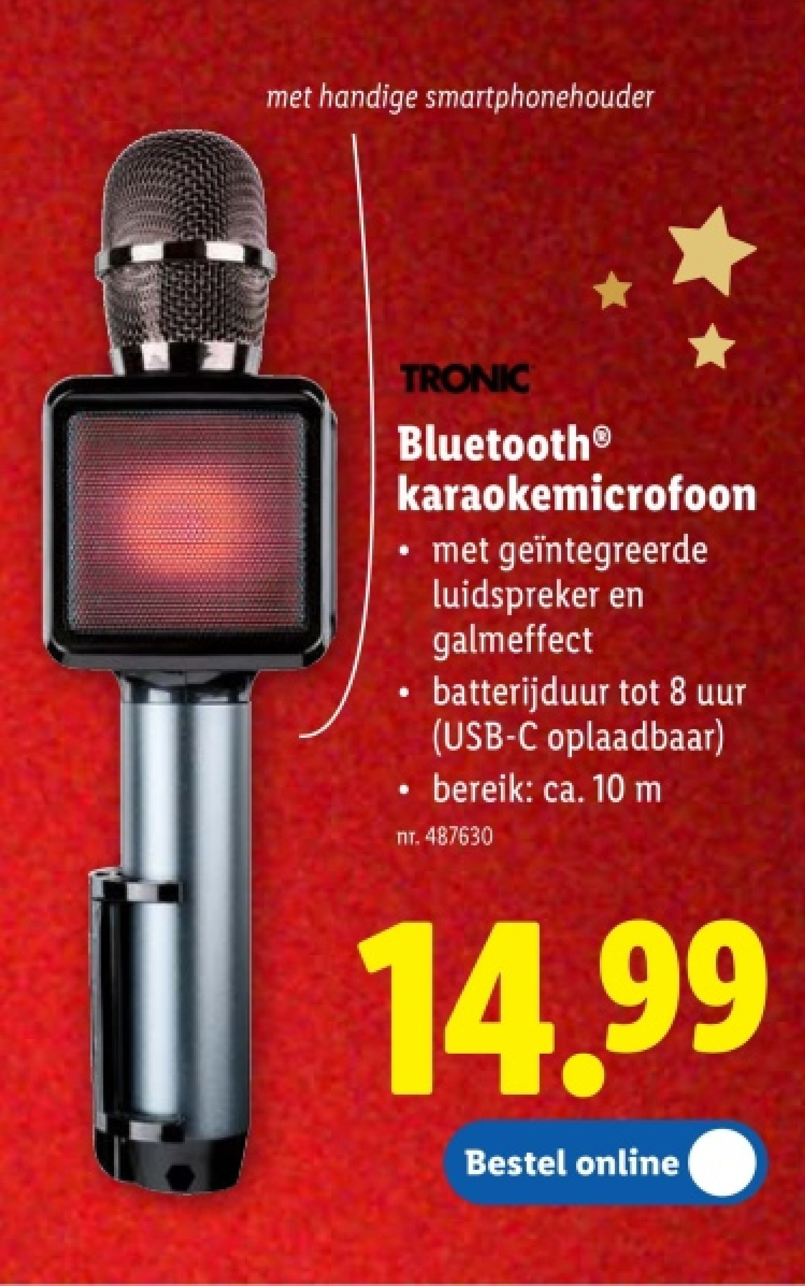 Bluetooth® karaokemicrofoon