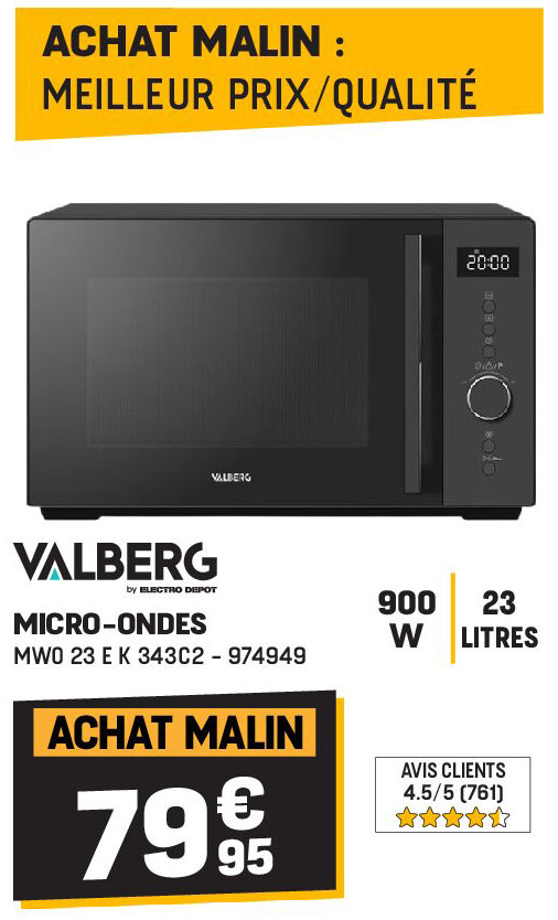 MICRO-ONDES MWO 23 E K 343C2