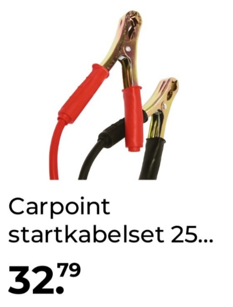Carpoint startkabelset 25 mm² met geïsoleerde handgreep