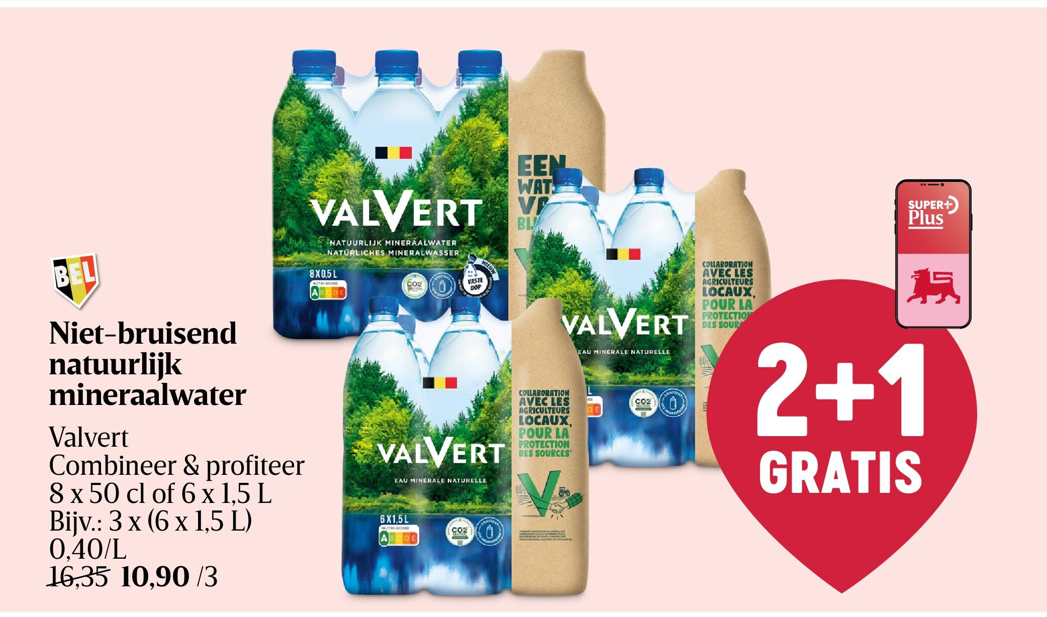 Niet-bruisend natuurlijk mineraalwater