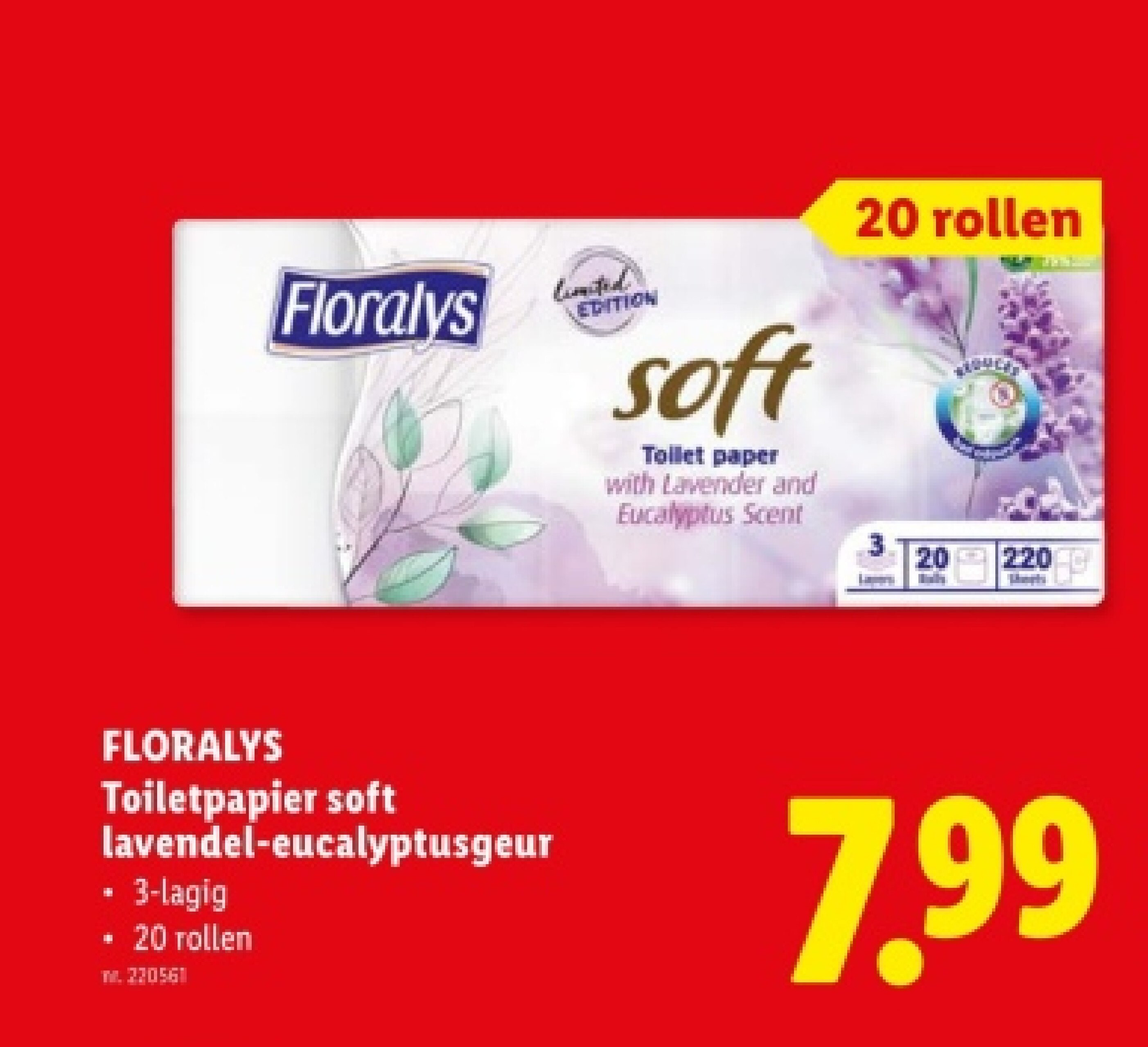 Toiletpapier soft lavendel-eucalyptusgeur