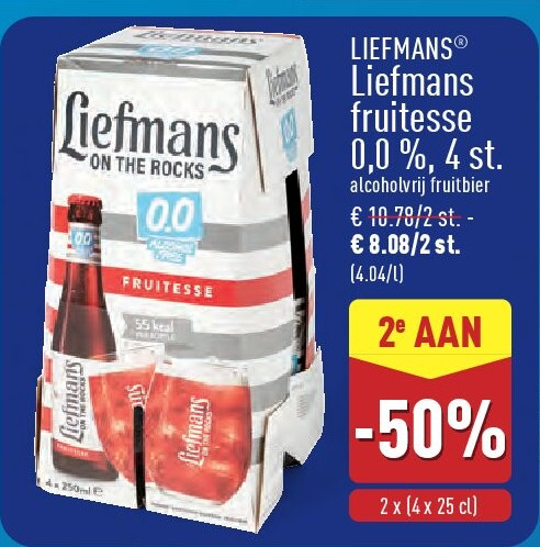 Liefmans fruitesse 0,0 %, 4st.