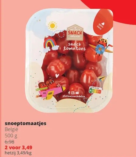 snoeptomaatjes België 500 g