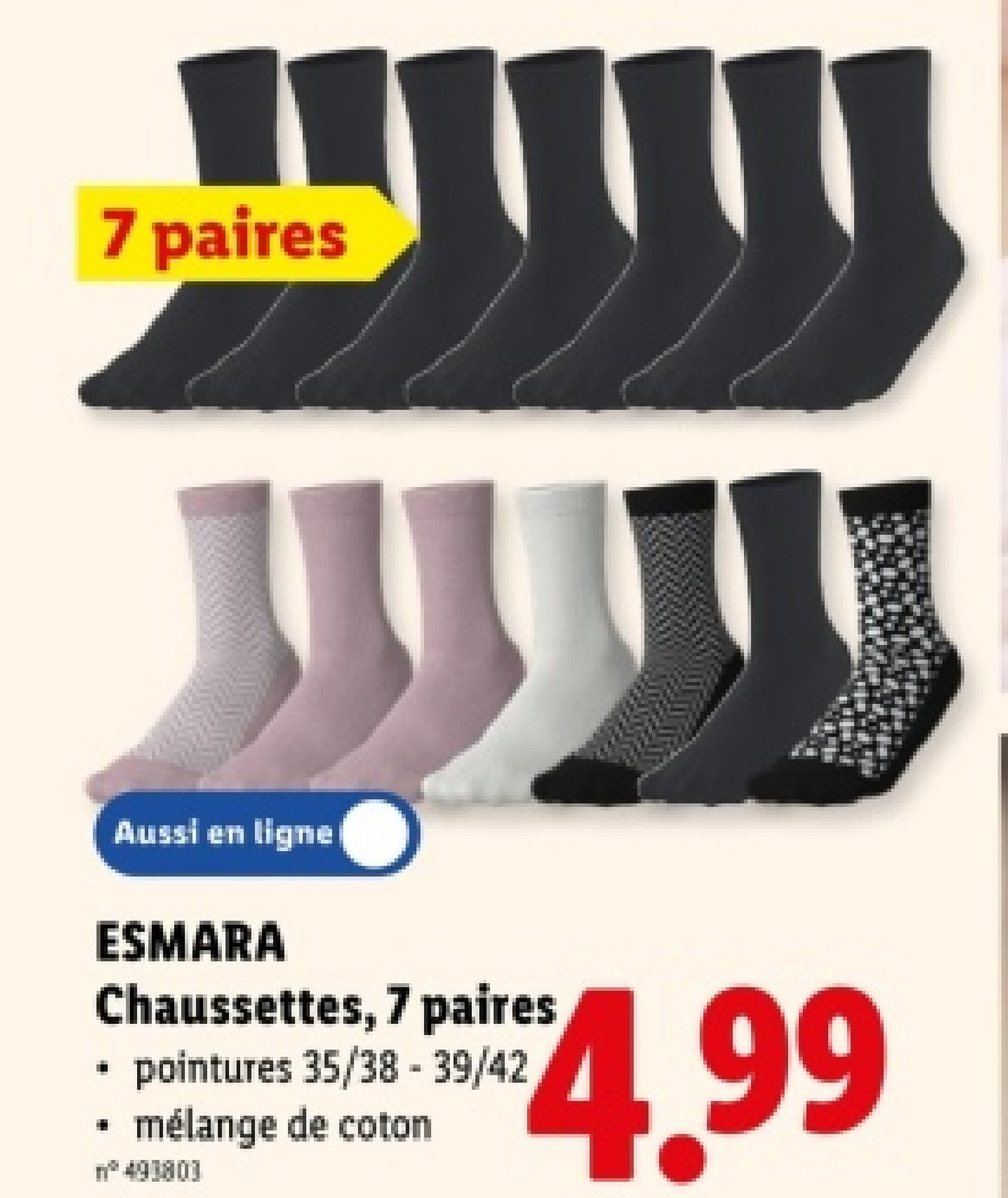 Chaussettes, 7 paires