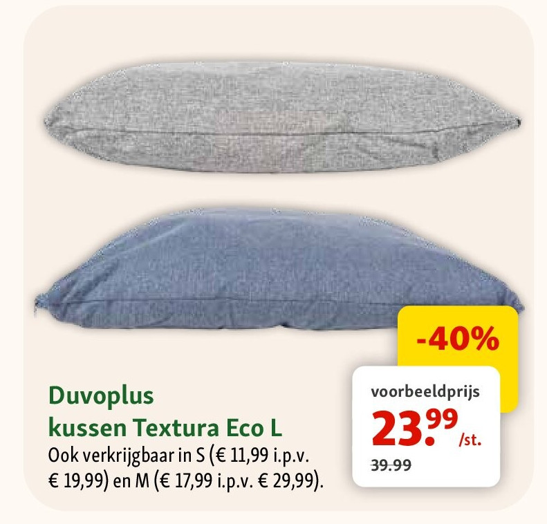Duvoplus kussen Textura Eco L