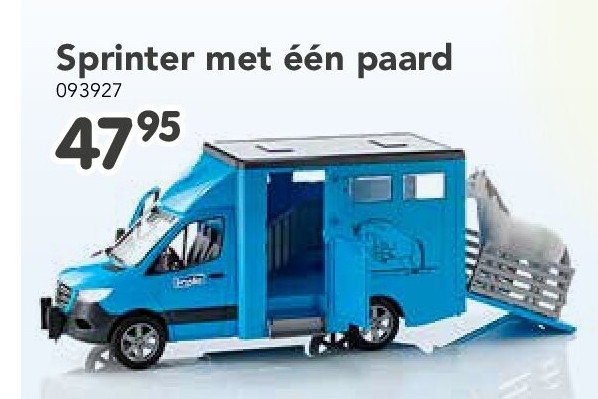 Sprinter met één paard