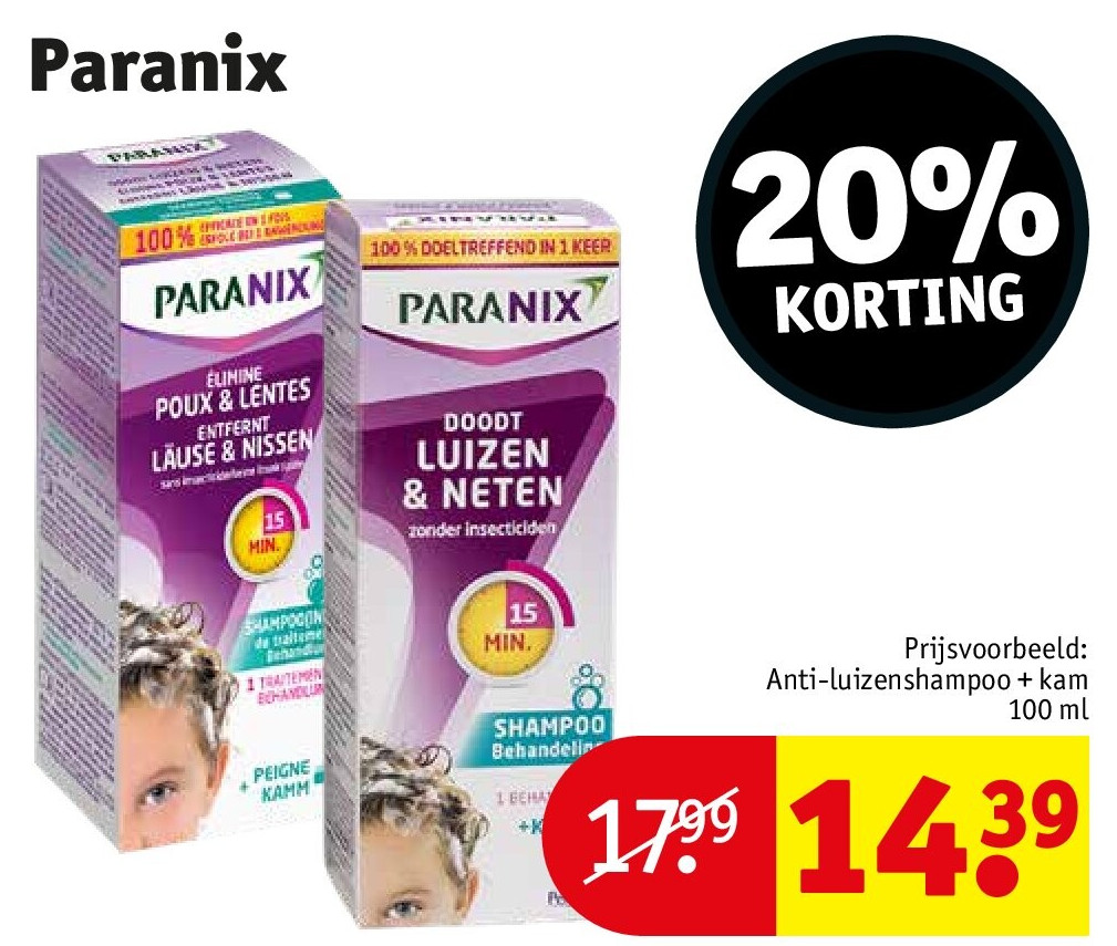 Anti-luizenshampoo + kam 100 ml