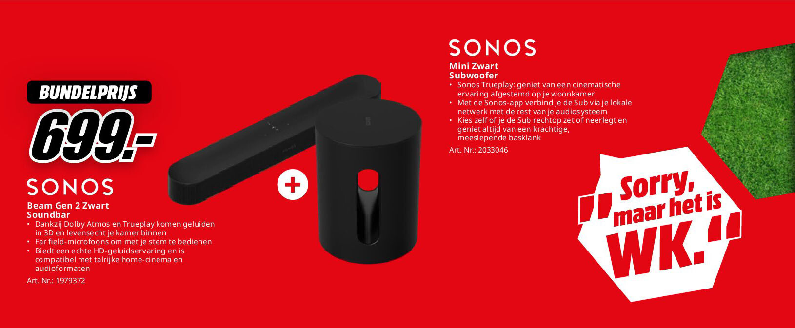 Sonos Beam Gen 2 Zwart Soundbar