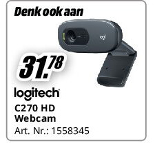 Logitech C270 HD Webcam