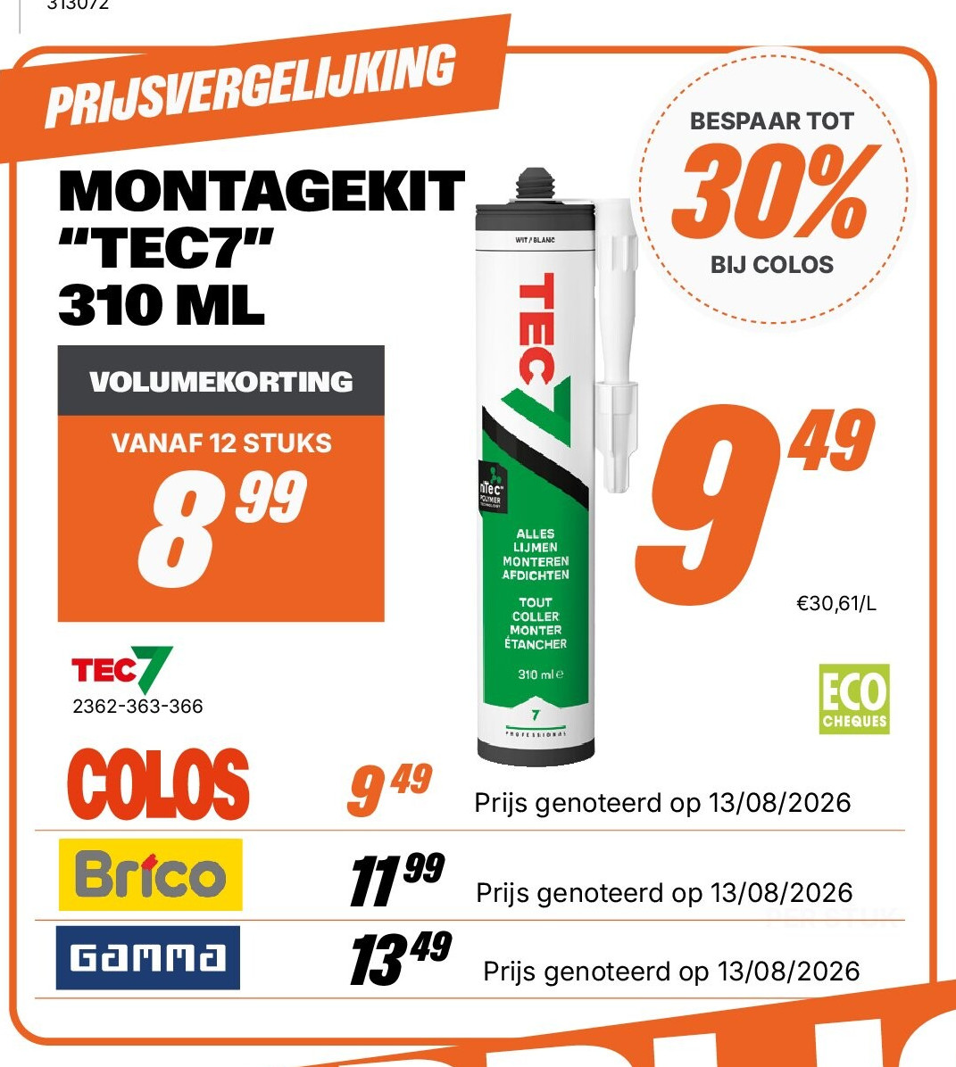 MONTAGEKIT “TEC7” 310 ML