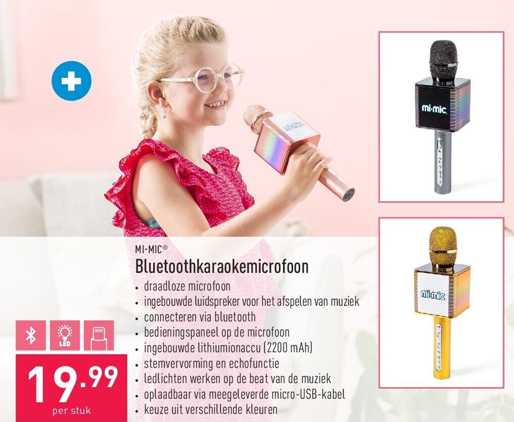Bluetoothkaraokemicrofoon