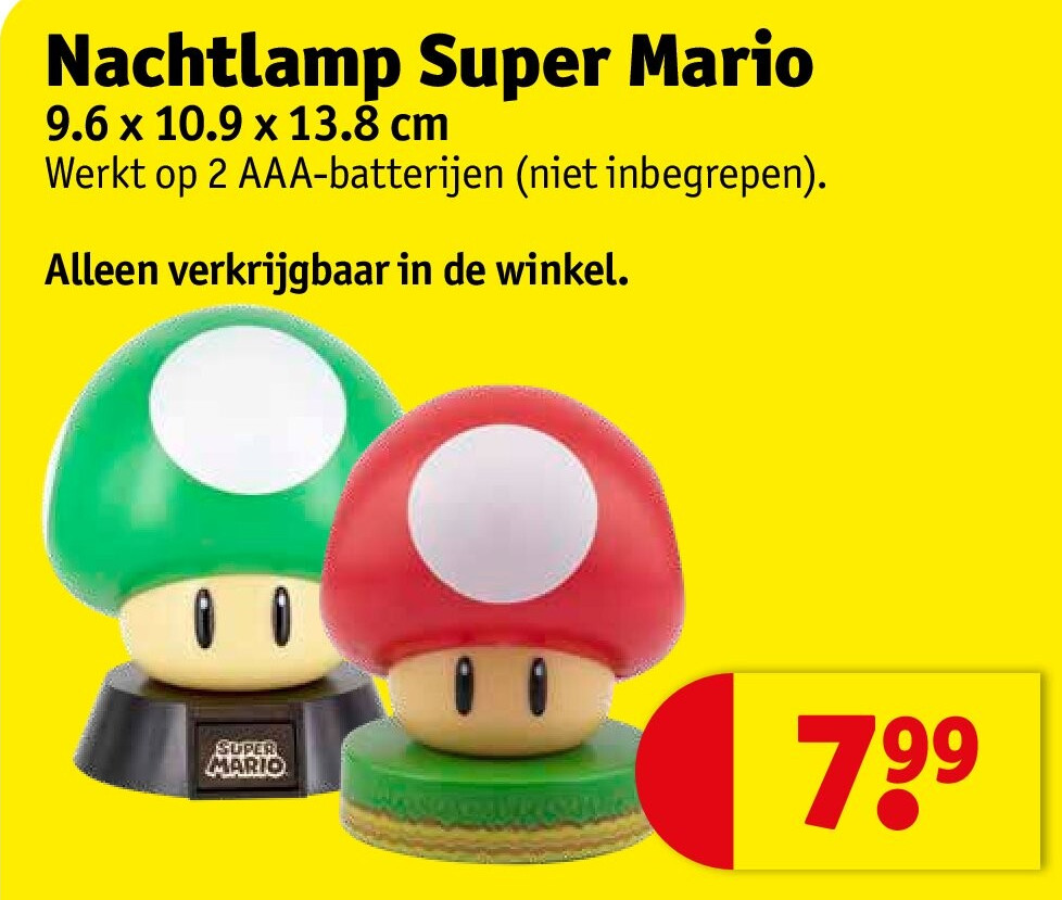 Nachtlamp Super Mario