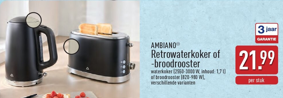 Retrowaterkoker of -broodrooster