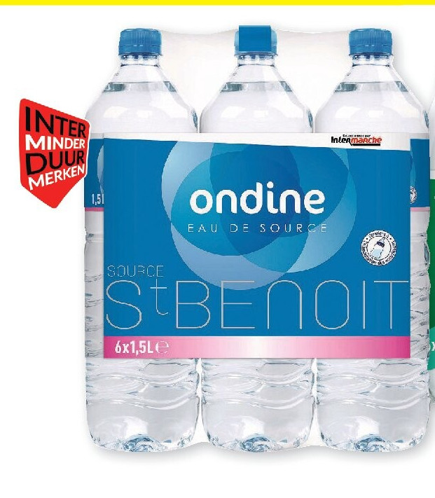 Bronwater, pak van 6 x 1,5 l