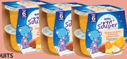 Bols purée de pommes de terre butternut et patate douce P'tit Souper