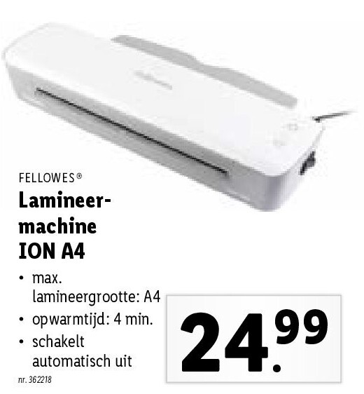 Lamineermachine ION A4
