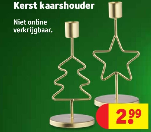 Kerst kaarshouder