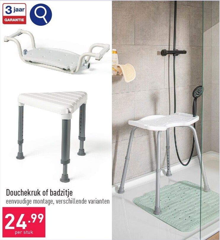 Douchekruk of badzitje